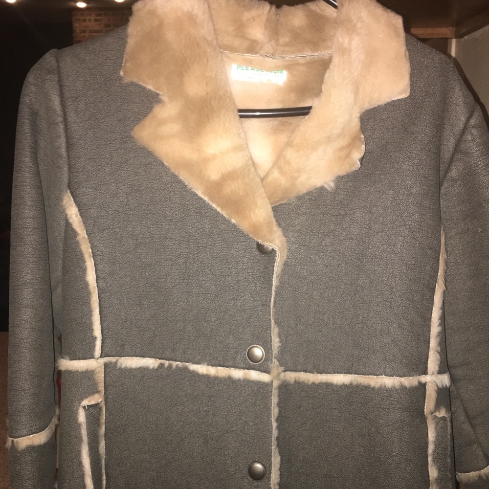 PLEASE MUM FAUX SHEARLING JACKET